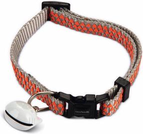 Kaķu siksniņa Beeztees Triangle 730472, 20 - 30 cm x 10 mm, oranža krās./pelēka krās.