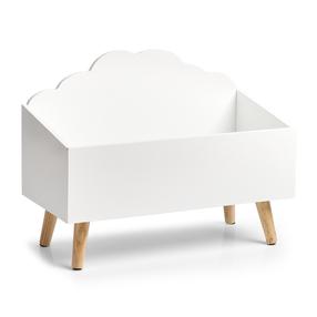 Žaislų dėžė Zeller Chest Cloud, balta sp./medžio sp., 58 x 28 x 45 cm