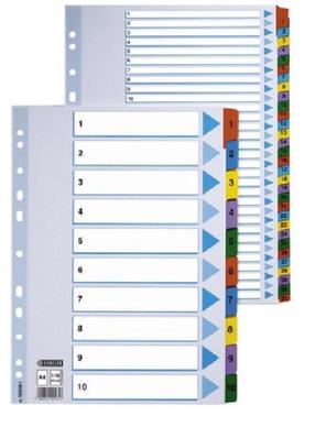 Разделитель Esselte Mylar A4, 29.7 см x 22.5 см, многоцветный