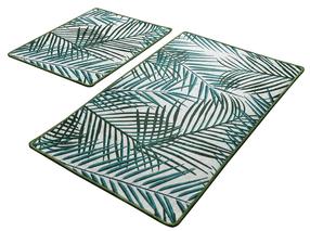 Vonios kilimėlių rinkinys Foutastic Botany 359CHL2366, žalia sp., 100 cm x 60 cm