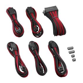 Vads Cablemod PRO ModMesh Cable Extension Kit, melna krās./sarkana krās.