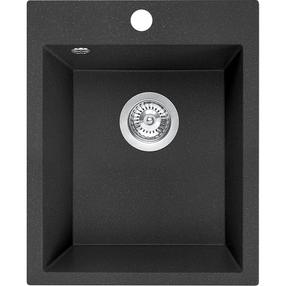 Кухонная мойка Laveo Chichi SBH_710T, Black, гранит, 39 см x 48 см x 19 см, черный цв.