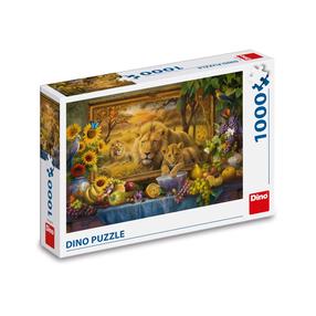 Dėlionė Dino Lions Awaken To Life, 47 cm x 66 cm, 1000 vnt., įvairių spalvų