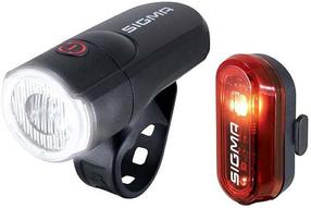 Velosipēdu lukturis Sigma Aura 30 + Curve K-Set LAMR276, plastmasa, melna krās./sarkana krās., 2 gab.