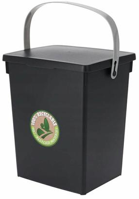Rūšiavimo šiukšliadėžė Storage Solutions, 5,5 l l, juoda sp.
