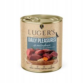 Влажный корм для собак Lugers Daily Pleasures, мясо оленя, 0.8 кг