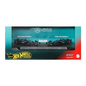 Mänguautode komplekt Mattel Hot Wheels Premium Mercedes-Amg Petronas Formula One Team JMM93, 1:64, must v.