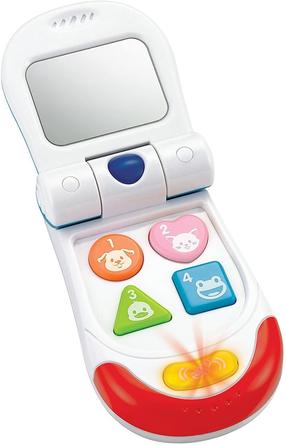 Žaislinis telefonas WinFun My Flip Up Sounds Phone, balta