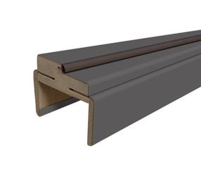 Durų stakta Domoletti, 207 cm x 8 - 10 cm x 3.2 cm, grafito sp.