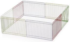 Grauzēju būris Beeztees Rodent Playpen, 85 cm x 85 cm x 34 cm, zila krās./sarkana krās./dzeltena krās.