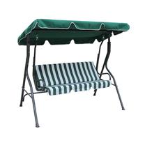Lauko sūpynės HC-128, balta sp./žalia sp., 148 cm x 112 cm x 173 cm
