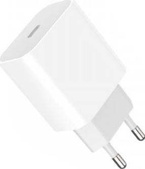 Telefoni laadija Denmen DC06, USB-C, valge v., 20 W