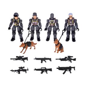 Rotaļlietu militārais komplekts, ar piederumiem The War Wolf Special Operations Forces ZA5887, 12 gab., daudzkrāsaina