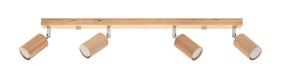 Lampa griesti Sollux Berg 4, GU10, 4 x 40 W, brūna krās. / brūna krās.