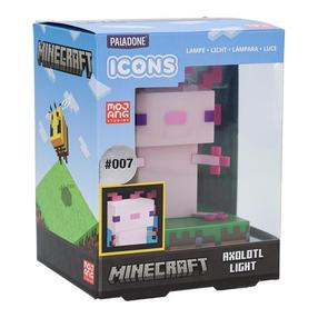 Šviestuvas Paladone Minecraft Axolotl, įvairių spalvų