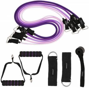 Полоса сопротивления Springos Resistance Band Set, 128 см x 1.2 см x 1.2 см, черный цв.