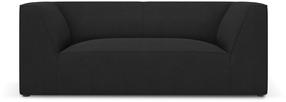 Sofa Micadoni Home Ruby MIC_2S_137_F1_RUBY6, juoda sp., 174 x 92 cm x 69 cm