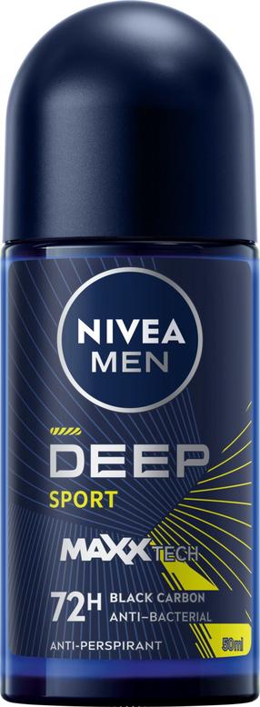 Vyriškas dezodorantas Nivea Deep Sport Roll-on, 50 ml