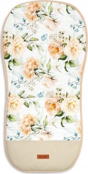 Ieliktnis ratiņiem Sensillo Velvet Peony, rozā krās./bēša krās./zaļa krās.