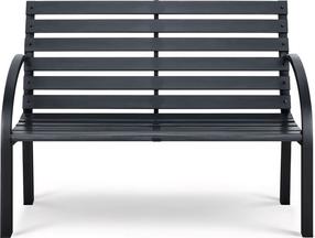 Lauko suoliukas Luca, juoda sp., 57 cm x 117.5 cm x 83 cm