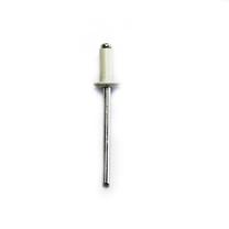 Aliumininės kniedės pusapvale galva Haushalt RAL9016, 4 mm x 10 mm, 50 vnt.