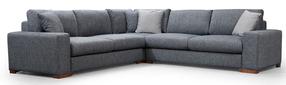 Kampinė sofa Hanah Home Loop 7, antracito sp., 282 x 282 cm x 85 cm