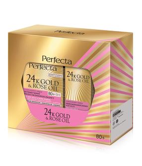 Veido kremų rinkinys Dax Perfecta 24K Gold & Rose Oil, 65 ml, 80+, 2 vnt.