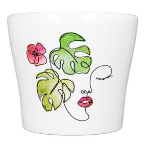 Gėlių vazonas Scheurich Green Love 65512, keramika, Ø 13 cm, įvairių spalvų