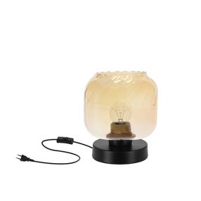 Настольные лампы Candellux Lighting Marla 41-58355, E27, 40Вт, янтарный цв./черный цв.