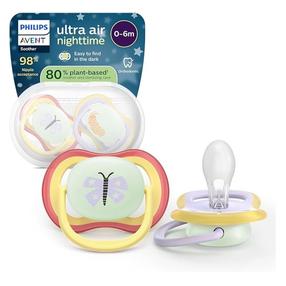 Knupīšu komplekts Philips Avent Ultra Air Nighttime, 0 mēn., dzeltena krās./zaļa krās./violeta krās.