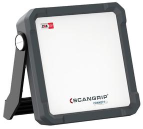 Prožektorius be judesio daviklio, nešiojamas Scangrip Vega 2 Connect, 20 W, 1000 - 3000 lm, 6000 °K, IP54, juoda sp.