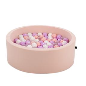 Baseinas su kamuoliukais Kalune Design Bubble Pops, ⌀ 85 cm, 200 vnt, skaidri sp./balta sp.