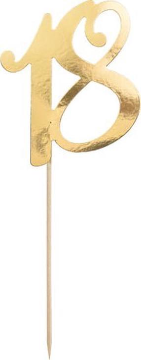 Dekorācija Party Deco 18, zelta krās., 20.5 cm