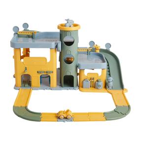 Autoparkla Viking Toys Re-Line, kollane v./roheline v.