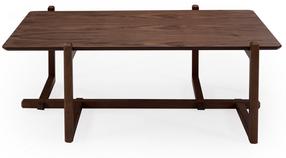 Kafijas galdiņš Kalune Design Trabzon, valriekstu krās., 120 cm x 76 cm x 43 cm