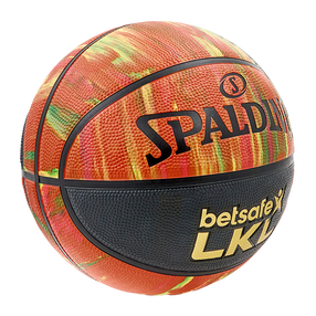 Krepšinio kamuolys Spalding LKL Marble Series Edition, 7 dydis, juoda sp./oranžinė sp.