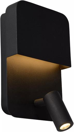 Valgusti seinale Lucide Boxer 79200/08/30, LED, 3000 °K, 2 x 5 W, must v. / must v.