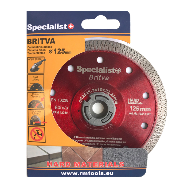 Teemantketas Specialist+, 125 mm x 22 mm x 1.3 mm