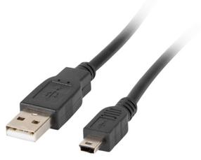 Vads Lanberg USB / Mini USB USB 2.0 A male, Micro USB 2.0 B male, 0.3 m, melna krās.