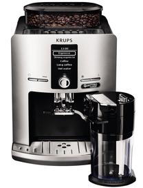 Pusiau automatinis kavos aparatas Krups Quattro Force EA82FE, sidabro sp., 1450 W Prekė su pažeista pakuote.
