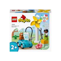 Konstruktorius LEGO® DUPLO® Vėjo turbina ir elektromobilis 10985, 16 vnt.