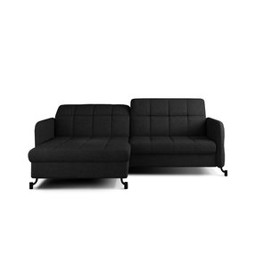 Kampinė sofa Lorelle Sawana 14, juoda sp., kairinė, 160 x 225 cm x 105 cm