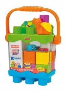 Kaladėlės Mattel Fisher Price Count N Build Snail Pal FP0348, 10 vnt.