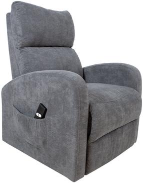 Krėslas Home4you Barny 13844, pilkas, 72 cm x 93 cm x 104 cm