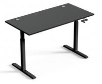 Datorgalds regulējams augstums Up Up Ragnar B-57021PT/D22-20N, 120 cm x 75 cm, 73 - 123 cm, melna krās.