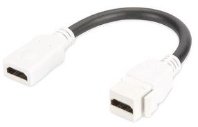 Laidas Digitus HDMI 2.0 F/F, 120, balta sp.