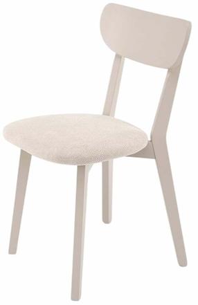 Стул для столовой Buggi 2, матовый, пепел цв./кашемир цв., 50 см x 45 см x 81 см