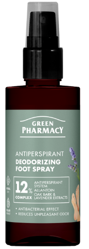 Purškalas kojoms Green Pharmacy Deodorizing, 150 ml