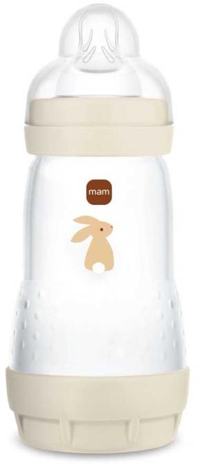 Bērnu pudelīte Mam Perfect Start, 260 ml, 2 mēn., bēša krās.