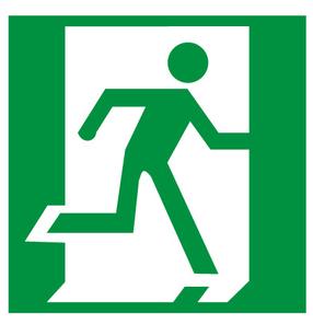 Знак эвакуации LNDEC10, 10 см x 10 см